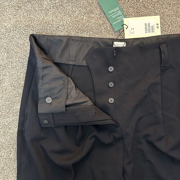Giuliva Heritage Women's Ankle Trousers Pants Size 16 Black Pleated x H&M NWT - Picture 4 of 16